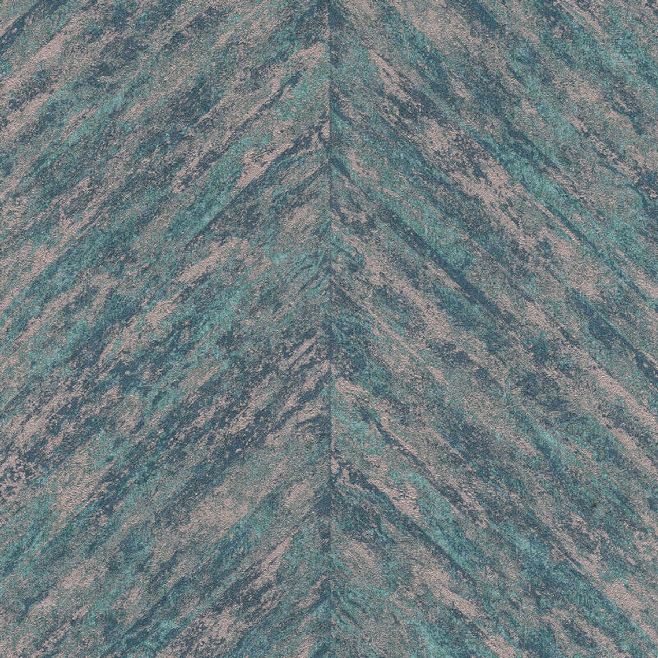 617542 - Linares Chevron Wallpaper - Teal - Rasch
