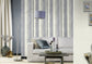 617788 - Linares Stripe Wallpaper - Blue & Cream - Rasch