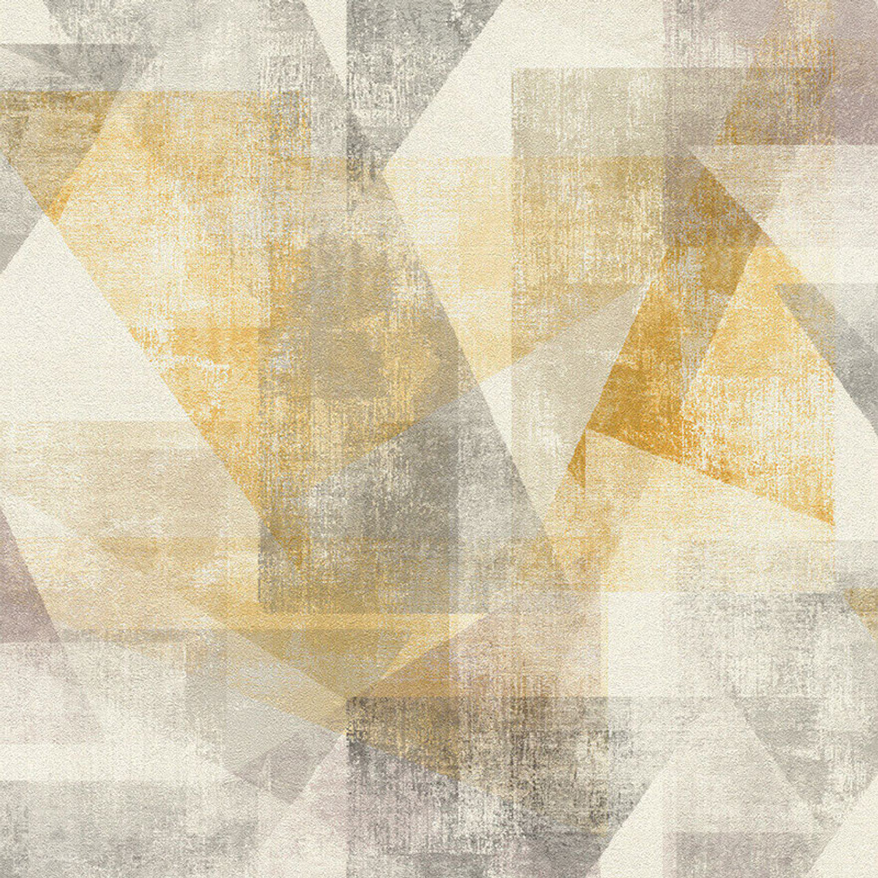 617948 - Linares Geometric Wallpaper - Yellow - Rasch