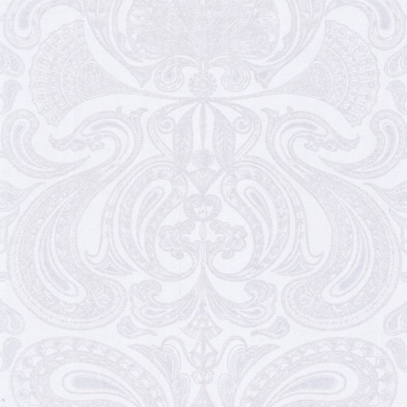 Malabar Wallpaper - Silver on Soft Olive - 66/1003