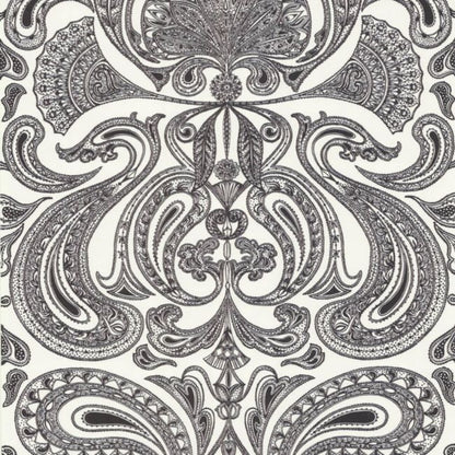 Malabar Wallpaper - Black & White - 66/1004