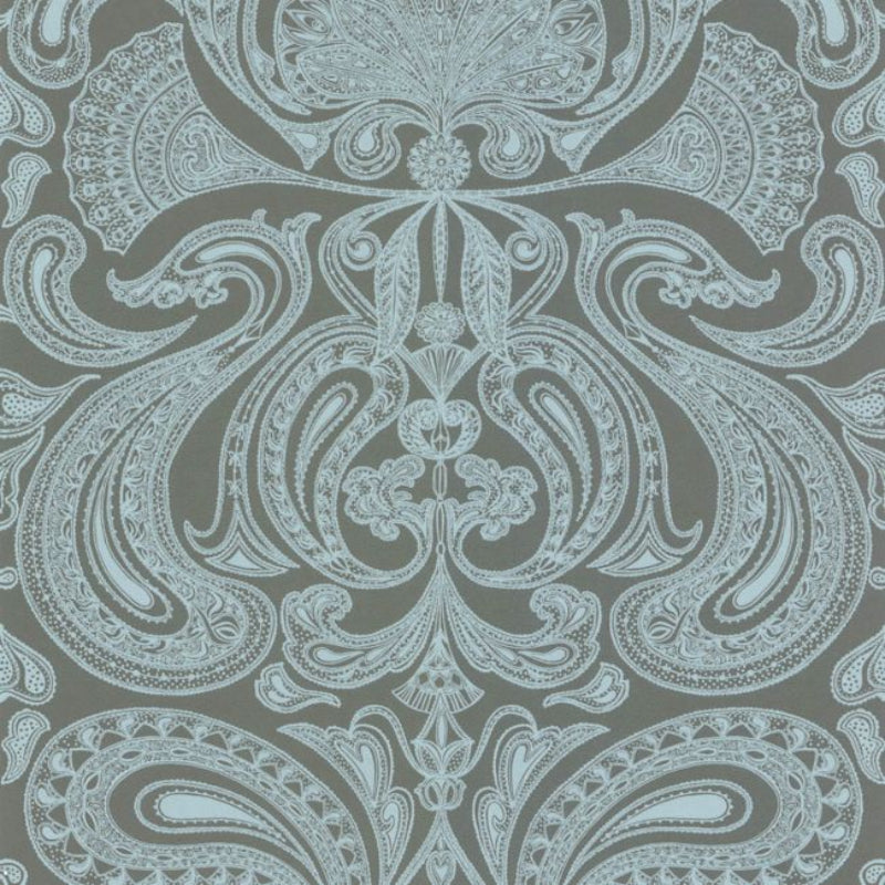 Malabar Wallpaper - Print Room Blue on Soot - 66/1005