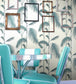 Palm Leaves Wallpaper - Cream on Linen - 66/2013