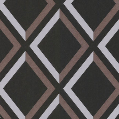 Pompeian Wallpaper - Grey & Cedar on Charcoal - 66/3019