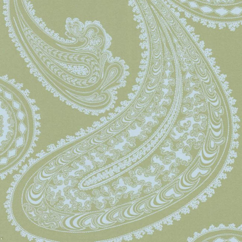Rajapur Wallpaper - Seafoam on Olive - 66/5034