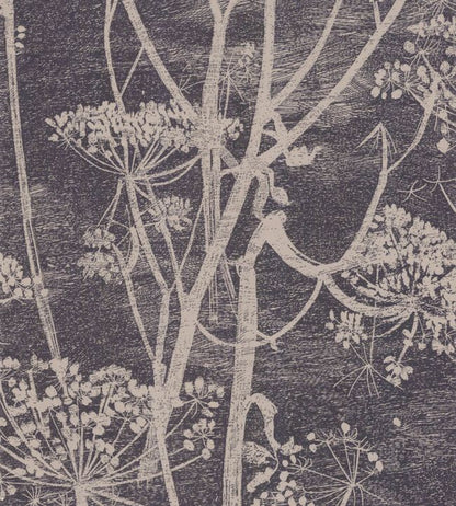 Cow Parsley Wallpaper - Linen & Charcoal - 66/7048