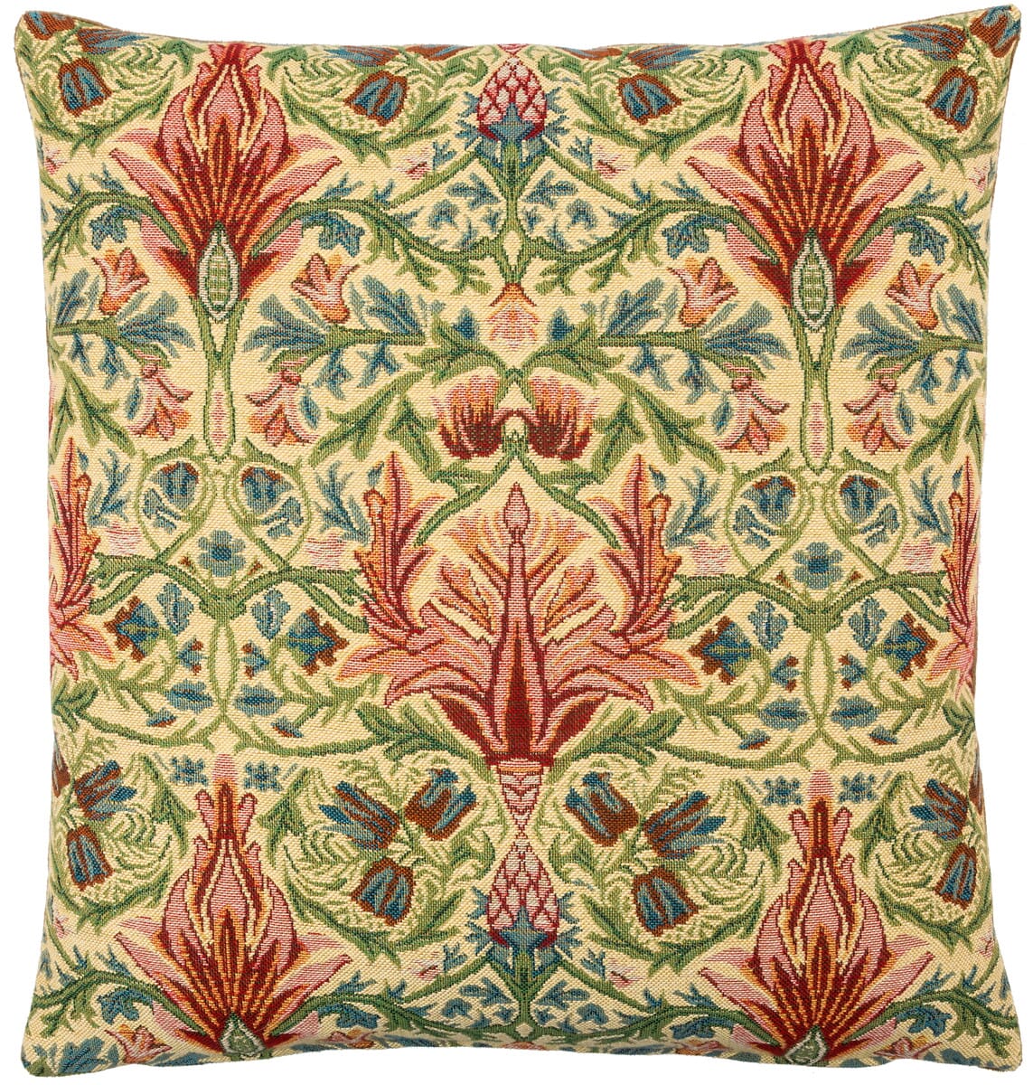 Morris Snakeshead Tapestry Cushion with Feather Filler 