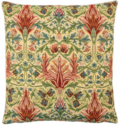 Morris Snakeshead Tapestry Cushion with Feather Filler 