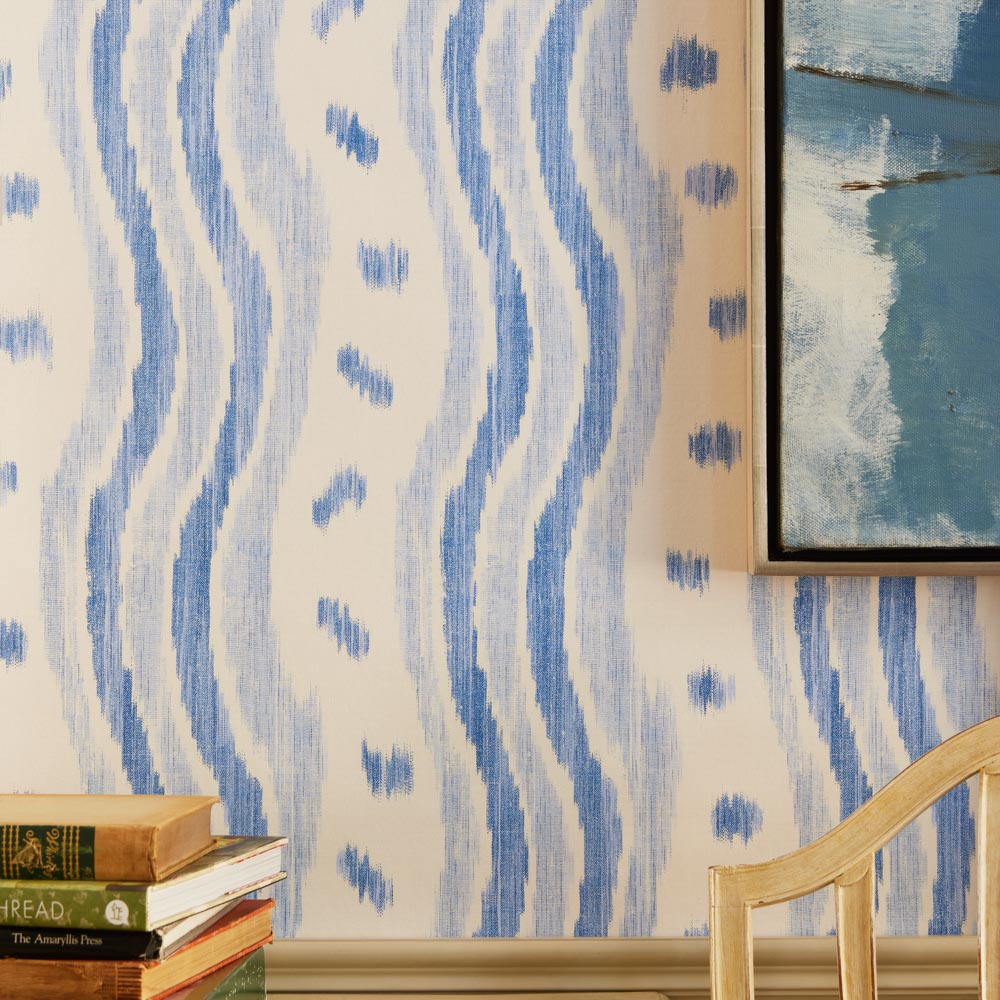 Ikat Stripe Wallpaper