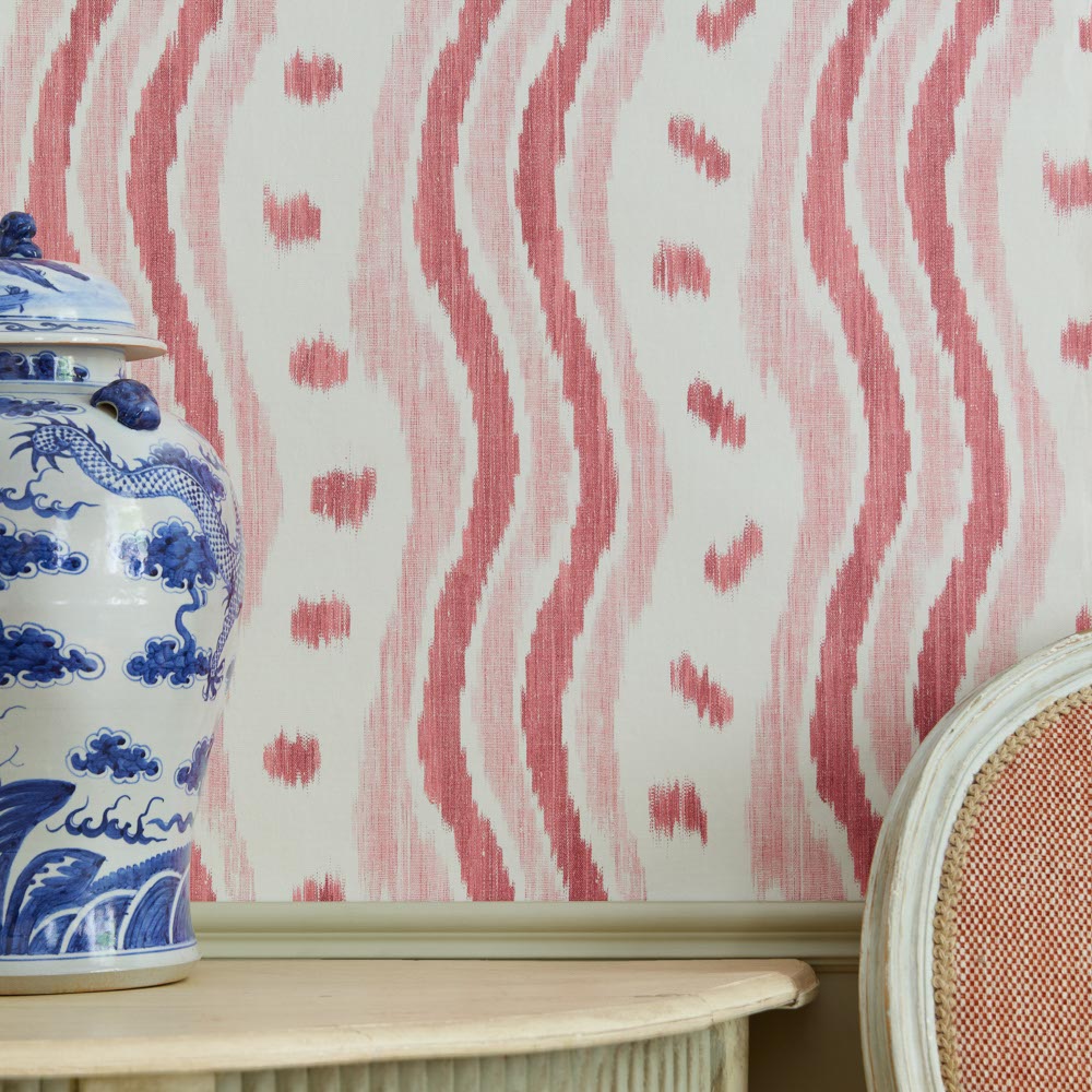 Ikat Stripe Wallpaper