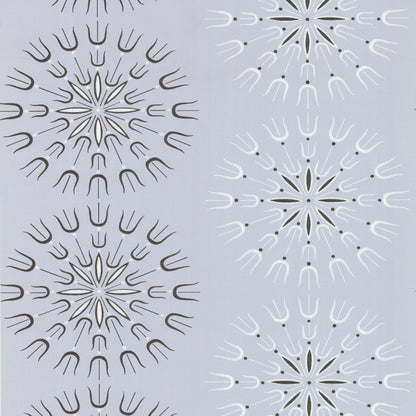 Fioretti Wallpaper - Soot & Snow on Powder Blue - 69/1102