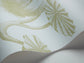 Lily Wallpaper - Olive Green on Seafoam - 69/3112