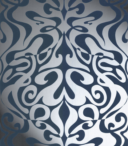 Woodstock Wallpaper - Foil on Black - 69/7127