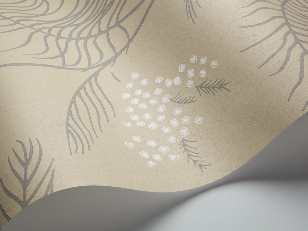 Mimosa Wallpaper - Chalk & Lilac Grey on Safari - 69/8131