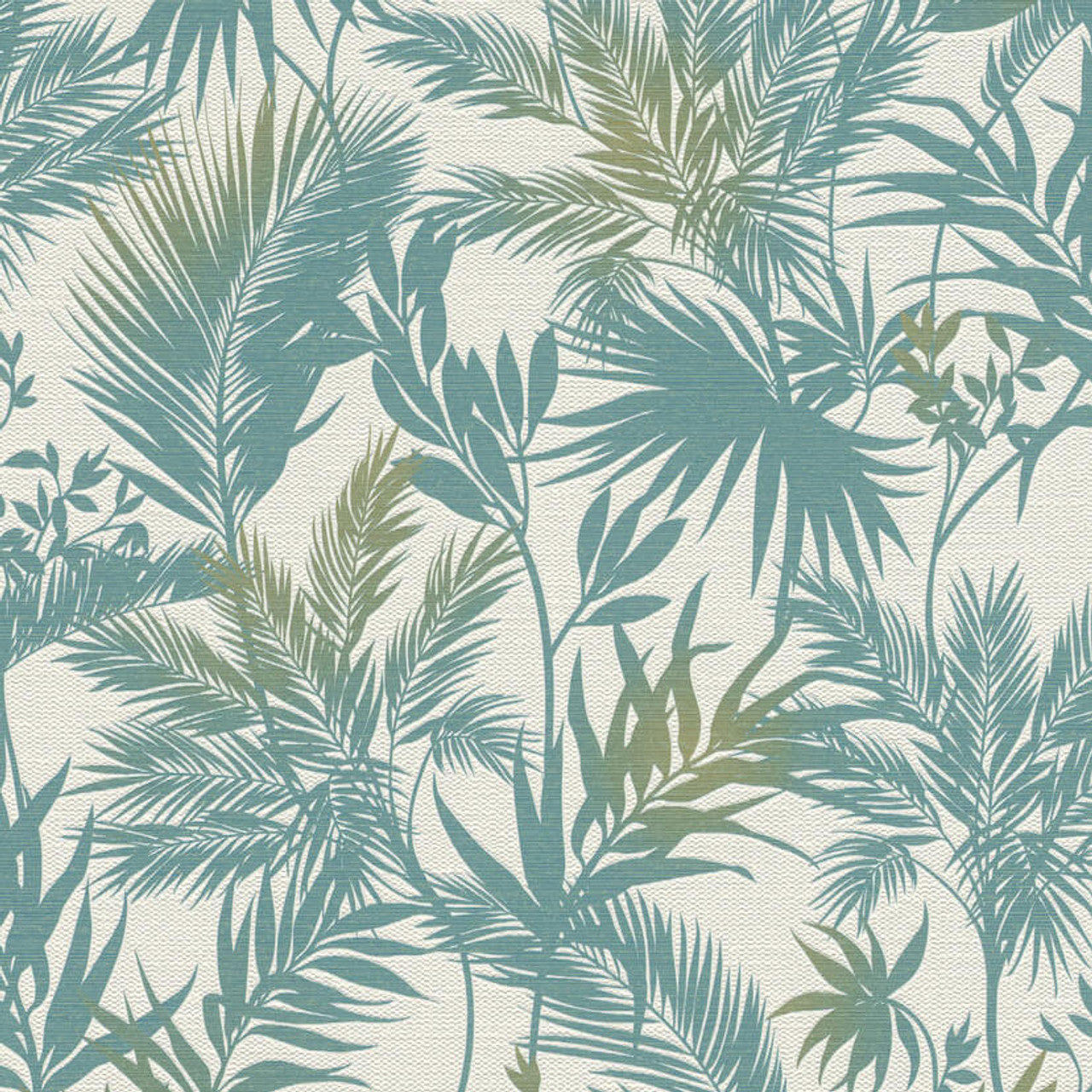 704112 - Emporium Jungle Wallpaper - Blue - Rasch