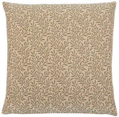 Lily Leaves Tapestry Cushion with Feather Filler 