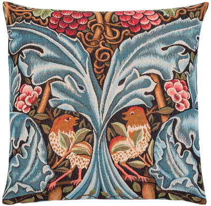 Birds & Acanthus Scrolls Tapestry Cushion with Feather Filler 