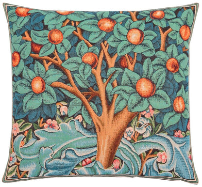 Morris Fruit Tree Tapestry Cushion with Feather Filler 