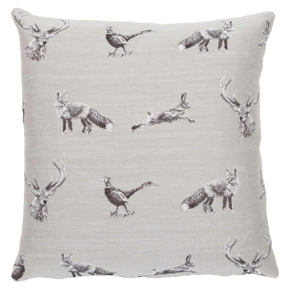 From the Field Country Linen Regular Tapestry Cushion with Feather Filler 