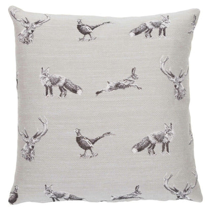 From the Field Country Linen Regular Tapestry Cushion with Feather Filler 