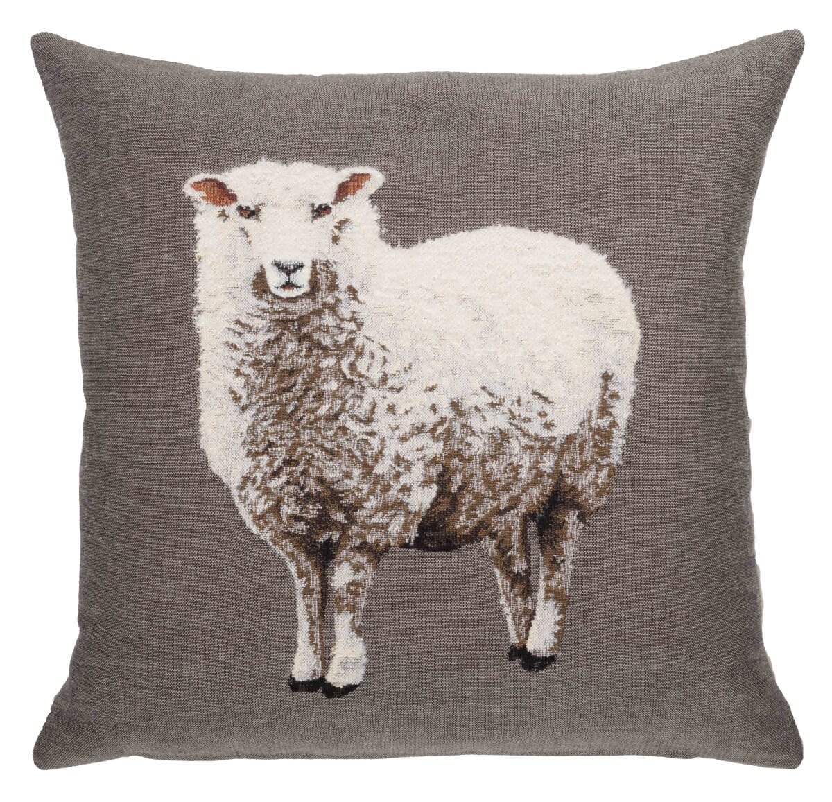 Sheep Tapestry Cushion with Feather Filler 