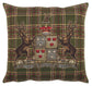 Highland Heritage Green Tapestry Cushion with Feather Filler 