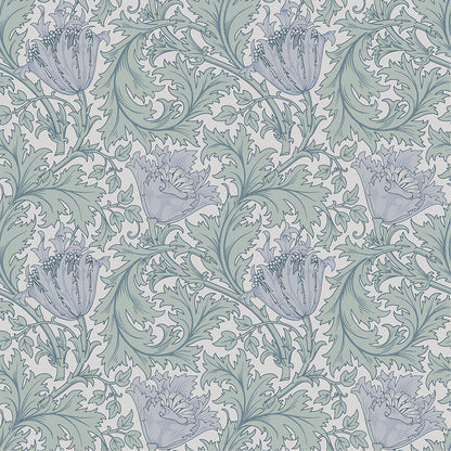 82003 - Anemone Wallpaper - Light Blue - Midbec