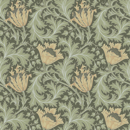 82004 - Anemone Wallpaper - Green Yellow - Midbec