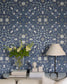 82009 - No 1 Holland Park Wallpaper - Blue - Midbec