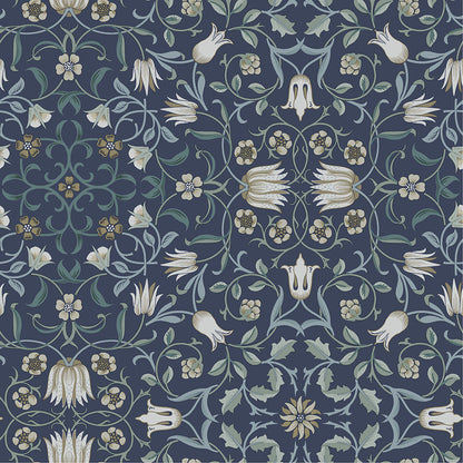 82009 - No 1 Holland Park Wallpaper - Blue - Midbec