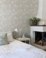 82011 - Granville Wallpaper - White / Beige - Midbec