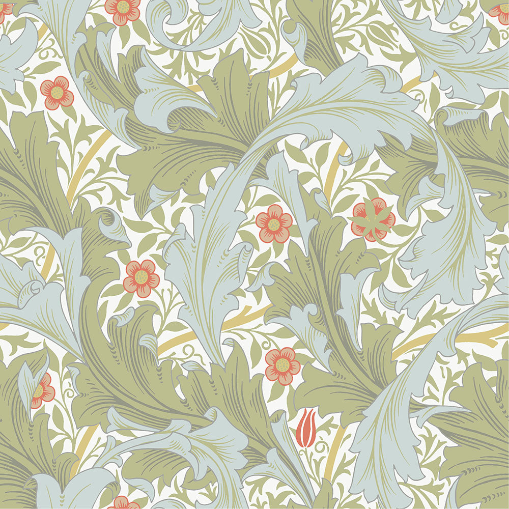 82012 - Granville Wallpaper - Green / Blue / Orange - Midbec