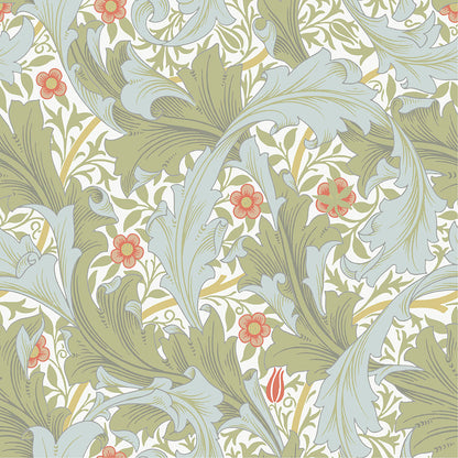 82012 - Granville Wallpaper - Green / Blue / Orange - Midbec