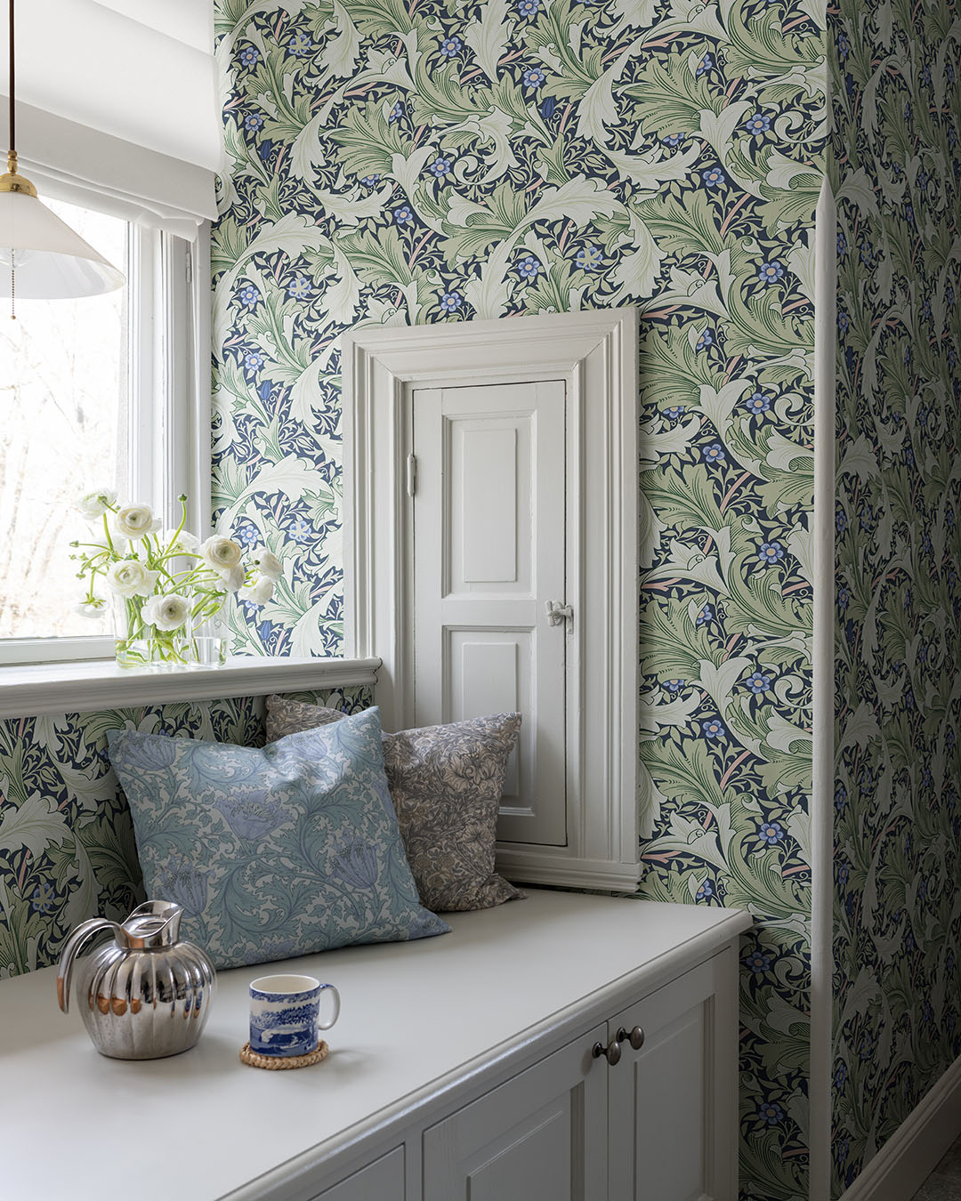 82014 - Granville Wallpaper - Blue / Green - Midbec