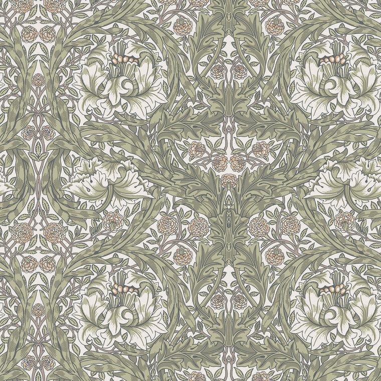 82023 - African Marigold Wallpaper - Green - Midbec