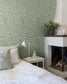 82028 - Oak Tree Wallpaper - White / Green - Midbec