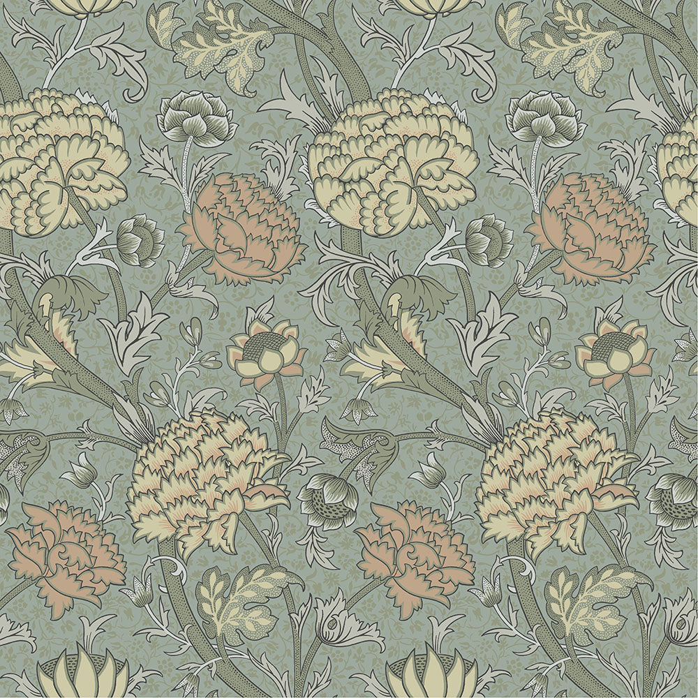 82034 - Cray Wallpaper - Turquoise - Midbec