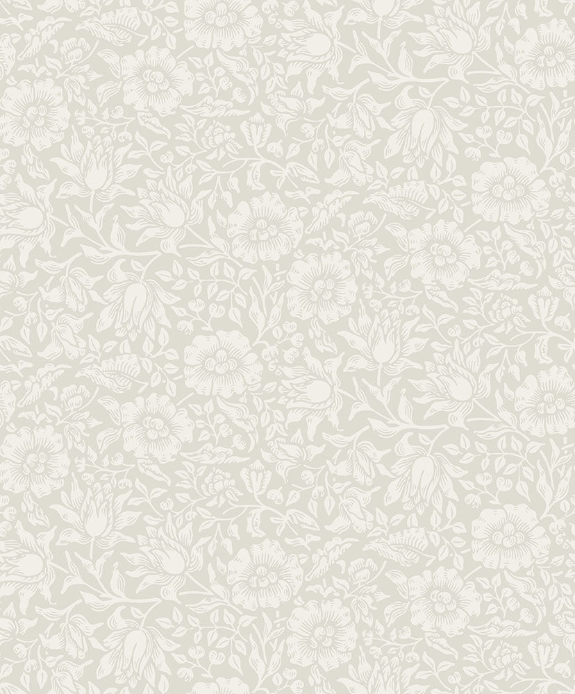 82037 - Mallow Wallpaper - White - Midbec