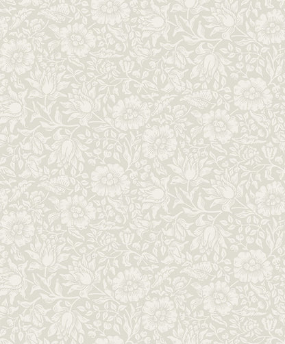 82037 - Mallow Wallpaper - White - Midbec