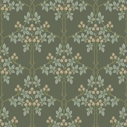 82055 - Blackberry Wallpaper - Green - Midbec