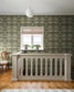82073 - African Marigold Wallpaper - Black / Green - Midbec