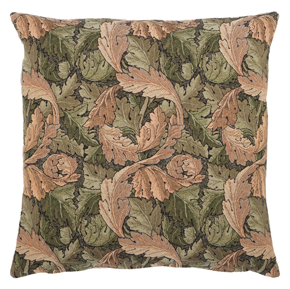 Acanthus Leaf Gold Tapestry Cushion with Feather Filler 