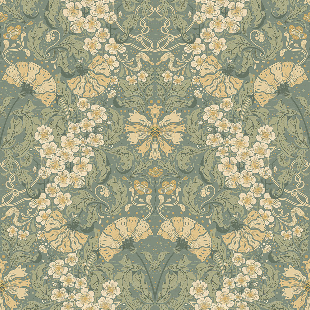 83113 - Ojvind Wallpaper - Green - Midbec