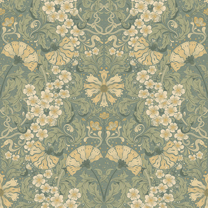 83113 - Ojvind Wallpaper - Green - Midbec