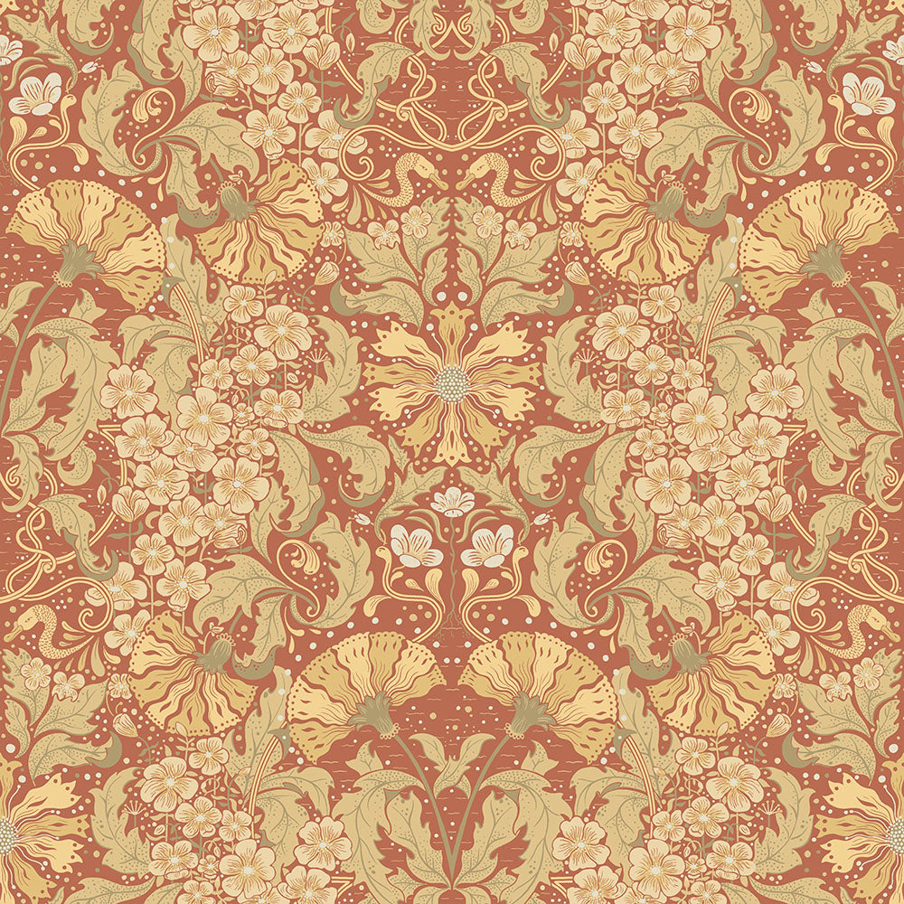 83114 - Ojvind Wallpaper - Red - Midbec