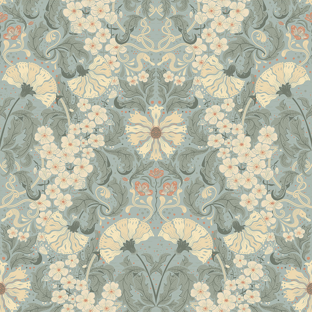 83115 - Ojvind Wallpaper - Blue - Midbec