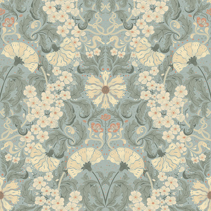 83115 - Ojvind Wallpaper - Blue - Midbec