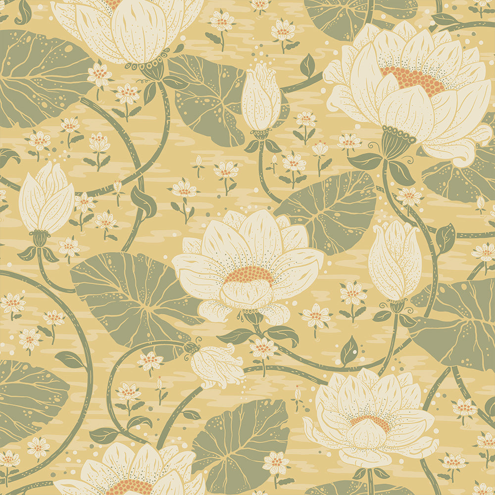 83123 - Eva Wallpaper - Soft Yellow - Midbec