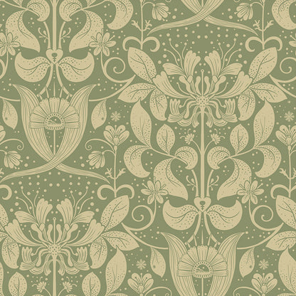 83126 - Berit Wallpaper - Green - Midbec