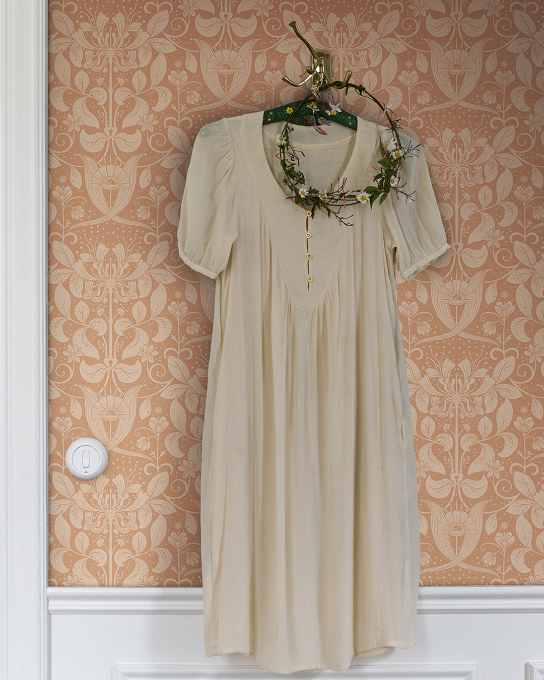 83128 - Berit Wallpaper - Orange - Midbec